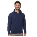 Sudadera corta con cremallera "San zeno 1" de color liso