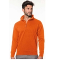 Solid color short zip "San zeno 3" sweatshirt
