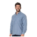 Camisa franela manga larga