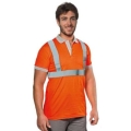 Polo 55% cotton 45% polyester high visibility