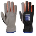 Microfiber gloves with thermal lining "A280"
