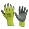 Polyester gloves coated in latex foam "Road / hv"