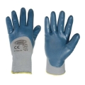 Guantes de poliéster con revestimiento de nitrilo de 3/4 "Tecno124"