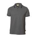 Polo grigio scuro m/c 100% cotone top