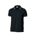 Black polo shirt 100% cotton top