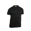 T-shirt noir m / c top 100% coton