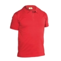 Polo jersey 100% coton rouge