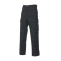 Pantalone poly cotone nero con tascone