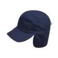 Cappello caldo pile all'interno e paraorecchie blu