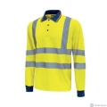 Polo maniche lunghe alta visibilità U-Power Shine Yellow Fluo HL199YF