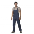 Blauer overall mit taschen