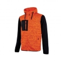 Orange fluo "Rainbow" arbeitsweatshirt