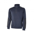 "Cushy" deep blue work sweatshirt