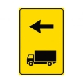 Class 1 plate 40x60 fig. 410 / b "recommended truck direction"