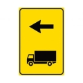 Class 1 plate 60x90 fig. 410 / b "recommended truck direction"