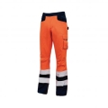 Orange fluo "Light" work trousers
