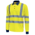 Polo de travail "Haze" jaune fluo