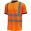 Orange fluo "glitter" Arbeits-T-Shirt