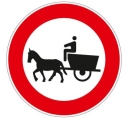 Disc with a diameter of 60 cm class 1 fig. 53 "no transit for animal-drawn vehicles"