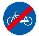 Disc with a diameter of 60 cm class 1 fig. 91 "end of the cycle path"