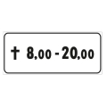Pannello integrativo in lamiera 33x17 mod. 3/c " validità "