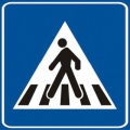 60x60 plate class 1 sheet fig. 303 "pedestrian crossing"