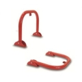 Padlockable red painted anti-stop headband